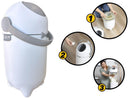 Lixeira Anti Odor com Tampa Selada 10 Litros para Fraldas e Resíduos